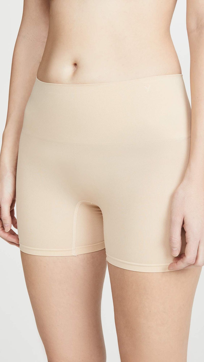 Yummie Women's Ultralight Seamless Shapewear Short, Frappe, 1X/2X - Image 2